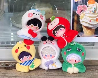 Peluche de 5 cm de Amor y Espacio Profundo - Peluche Chibi Sylus, Xavier, Zayne, Rafayel, Caleb - Regalo para los amantes del Amor y el Espacio Profundo