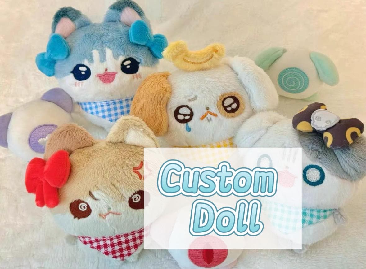Custom Doll,10cm Animal Shape Chibi Dolls, Plush Commission,Animal Shaped Doll Customization,Gift For Friends