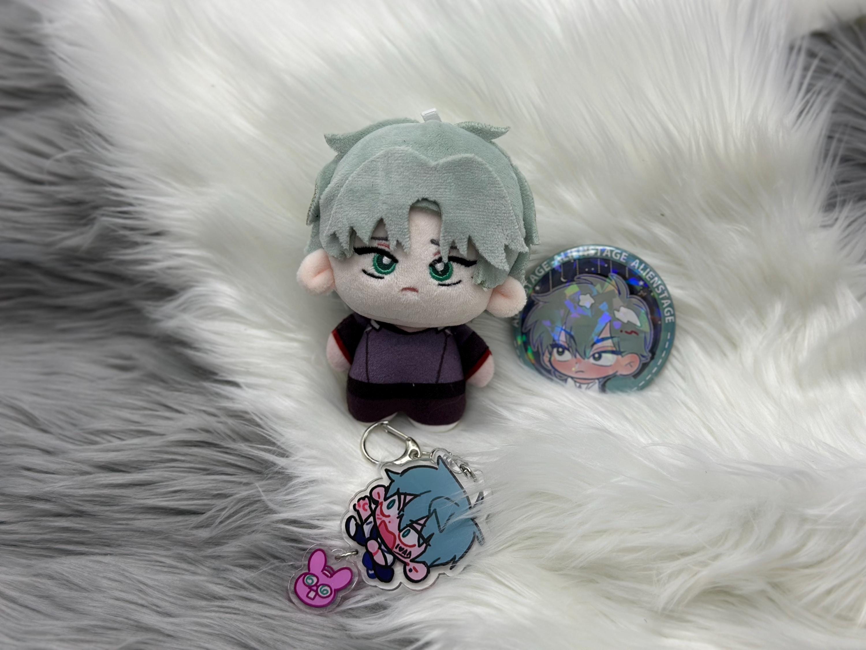 Alien Stage Ivan Et Till Peluche 10cm, Peluche Douce Figurine Collection, Mignon Porte-Clés Peluche, Jouet Kawaii pour Fans, Enfants et Amis (Till