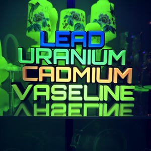 Glowing Sign for Uranium Glass Collection