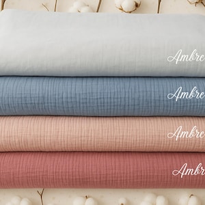 Fleece-lined cotton gauze blanket