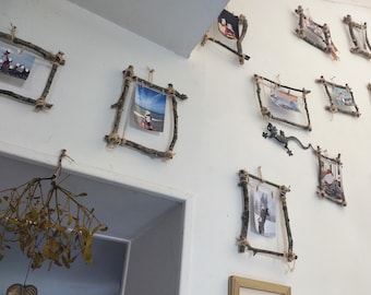 10 cadres photo en bois