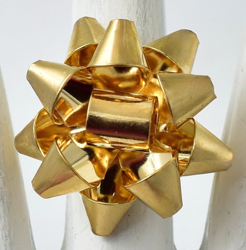 Gold Pull Bow for Gift Wrapping Gift Bows Pull Bow With Ribbon, 4