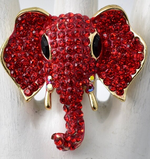 Elephant store ring etsy