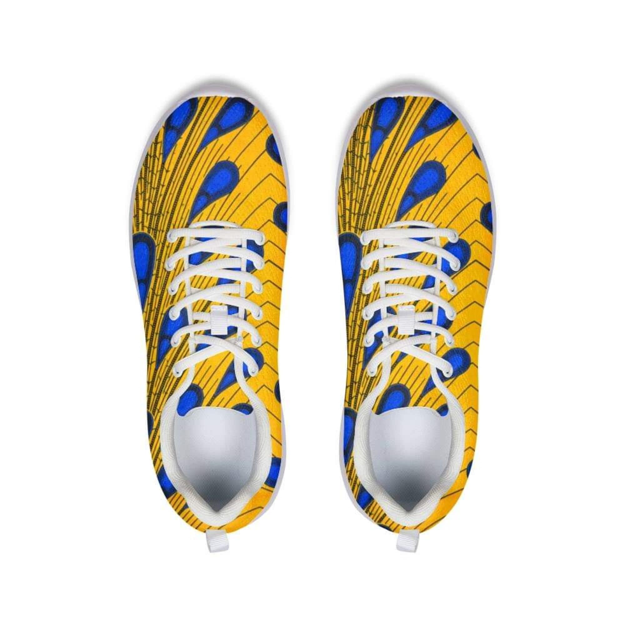 Blue and Yellow Sneakers Black Friday Sale Blue & Gold Etsy