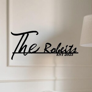 Name Metal Sign,Metal Custom Wall Sign,Custom Family Name Metal Sign,Wall Art Decoration,Personalized Metal Wall Art Sign,Outdoor Decor