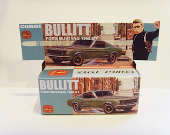 Corgi Toys - 'BULLITT' - Mustang GT - Custom box and display (No car included)