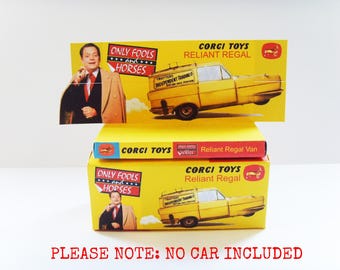 CORGI TOYS - 'Only Fools & Horses' - Reliant Regal Van - Display box and tray only. (No model car included)