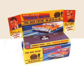 Corgi No. 497- MAN FROM UNCLE 'Thrush buster'- Display/ Reproduction box & tray only