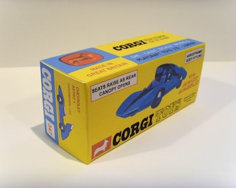 CORGI TOYS No. 347 - Chevrolet Astro Car custom display box only.