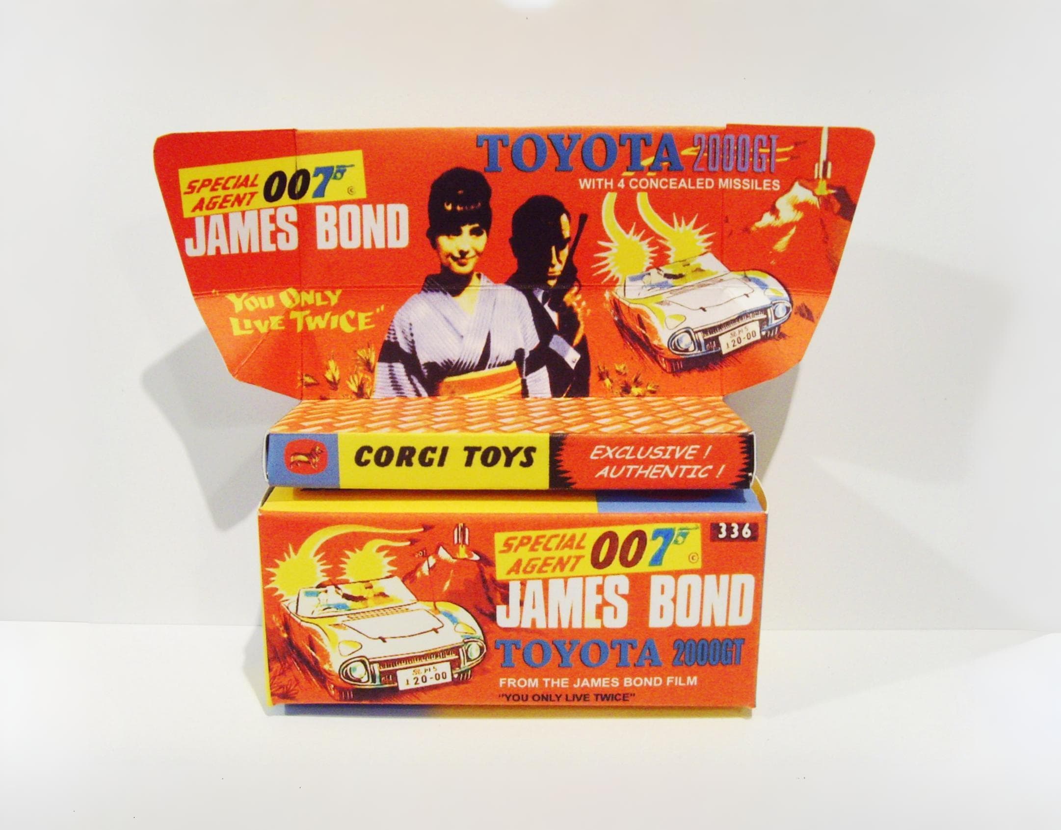 CORGI. No.336. JAMES BOND - Toyota 2000GT. Repro Box and Tray Only