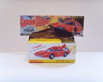 DINKY No.103 - Spectrum Patrol Vehicle - Repro box and custom display back ONLY.