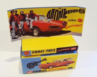 CORGI. 277 - MONKEEMOBILE - Superb custom/ repro box and tray ONLY.