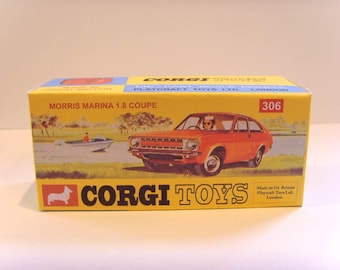 CORGI TOYS No.306 - Morris Marina. Superb custom repro / display box