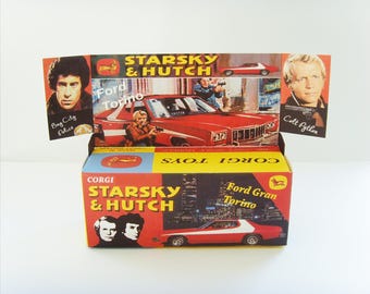 CORGI Toys No.292 - STARSKY & HUTCH - Custom repro box and display back only. (No model car included)