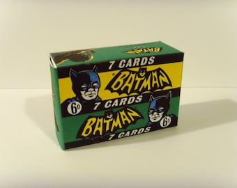 BATMAN - A&BC (black bat) - Superb custom picture/ gum cards display box.
