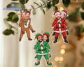 Personalized Couple Photo Ornament, Custom Funny Face For Husband Wife, Photo Gift For Christmas, Anniversary Wedding Gift