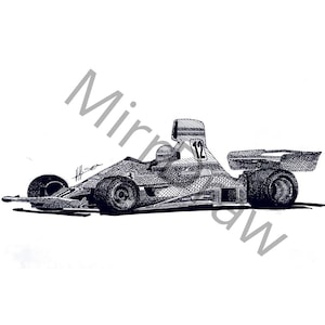 Hand-Drawn Niki Lauda Formula One Illustration | Printable Motorsport Wall Art |Car lovers gift | gift for boyfriend |Gift for dad |Car gift