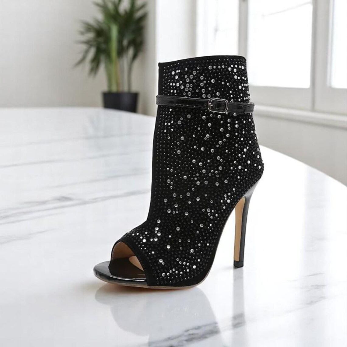 Crystal Heeled Sandals