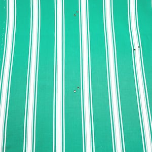 Country Stripe Green Fabric, Classic Farmhouse Provincial Stripes, Perfect for Country Chic Clothing & Craft Gifts