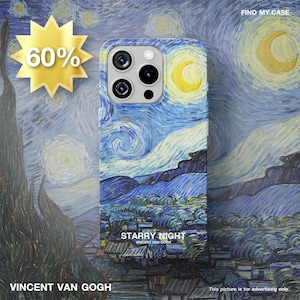 Handyhülle, Sternennacht, Van Gogh, iPhone iPhone Hülle, Vincent van Gogh, impressionistische Kunst, durchsichtige Hülle