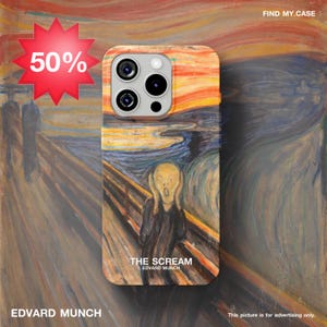 Phone Case, Edvard Munch, Fine Art, Expressionist, Art Lover Gift, Museum Art, Unique iPhone Case