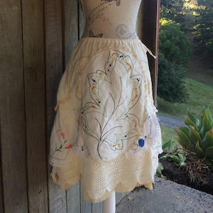 Embroidered skirt etsy sales