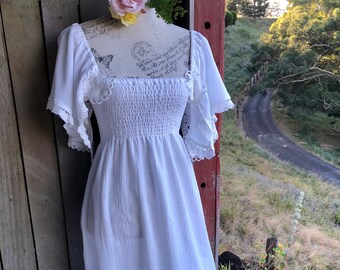 vintage cheesecloth dress