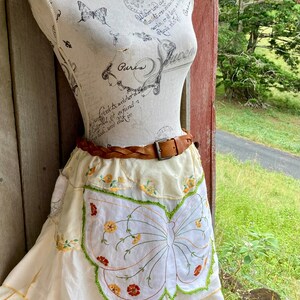 Vintage Butterfly Embroidery Mini Denim Skirts main image 0