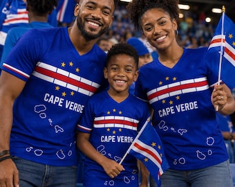 Cape Verde Soccer Crop Top Jersey Custom Name Number, Cape Verde National Flag Shirt, Cabo Verde Football Croptop Outfit Gift for Women 2