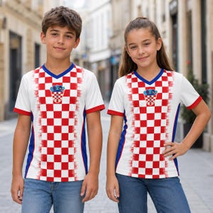 Croatia Soccer Crop Top Jersey Custom Name Number, Croatian National Flag Shirt, Croatia Football Croptop Outfit Clothes Gift for Women 15 imagem 4