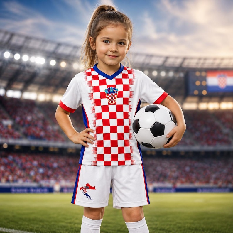 Croatia Soccer Crop Top Jersey Custom Name Number, Croatian National Flag Shirt, Croatia Football Croptop Outfit Clothes Gift for Women 15 imagem 6