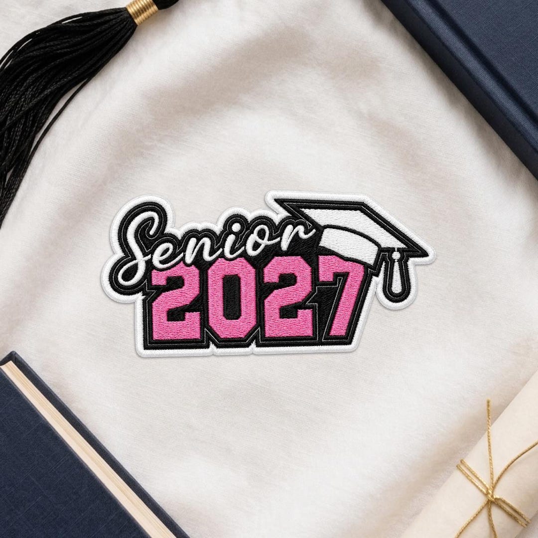 Ase Gradution Patch Class of 2027 Graduation Patch, Senior Year Embroidered Iron on Patch ...