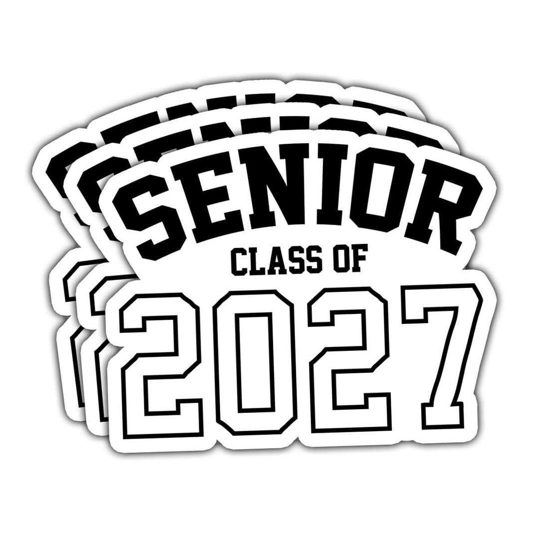 10-100PCS Class of 2027 Stickers, Class of 2027 Decorations, Graduation ...