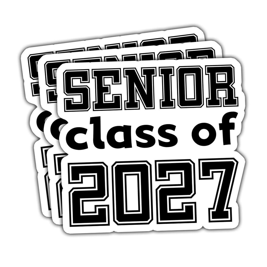 10-100PCS Class of 2027 Stickers, Class of 2027 Decorations, Graduation ...
