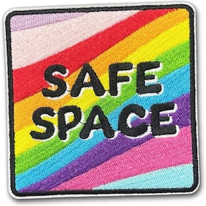 Embroidered Rainbow Planet Patch: Space For All Pride Inclusion Iron On for Clothes Jackets Backpacks Totes Gift for Teachers