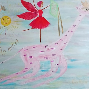 Surrealist painting ..An Artist..