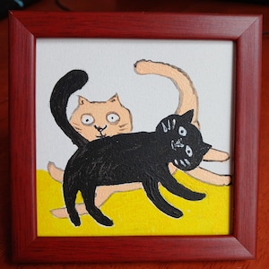 Mini cat painting