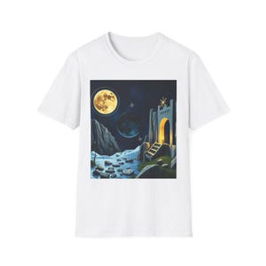 Mystical Landscape T-Shirt - Dreamy Cosmic Art Tee, Perfect for Space Lovers, Gifts, Festivals, and Everyday Wear