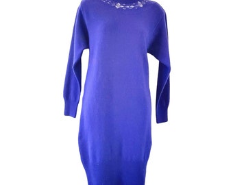 Vintage Benetton Knit Sweater Dress 