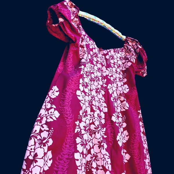 Hawaiian Floral Muumuu Dress |  Blue 6303 6306