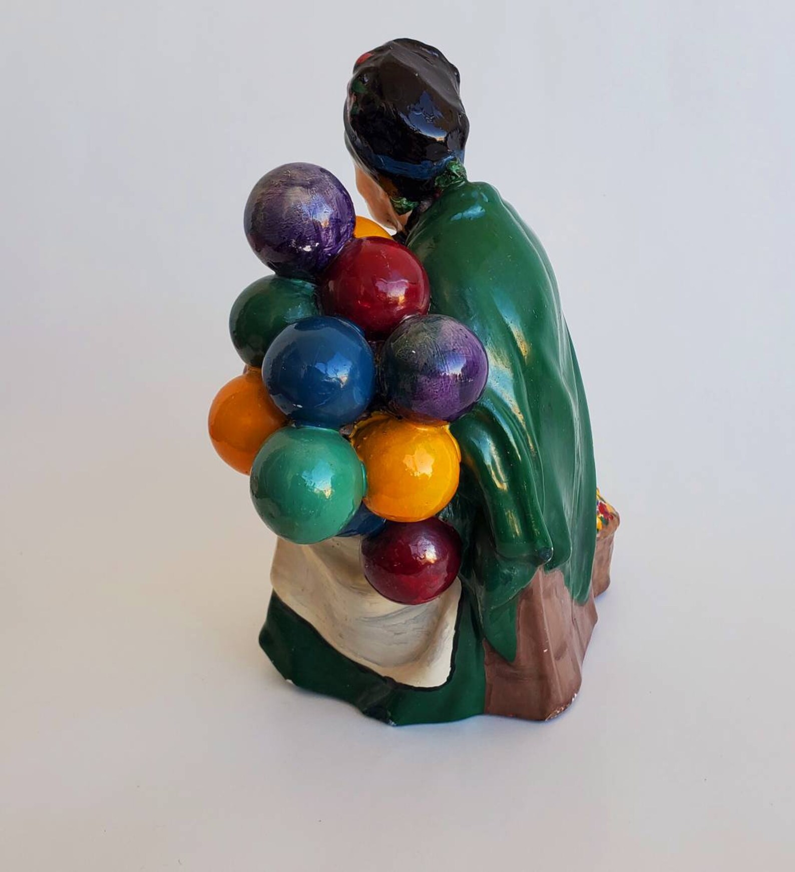 Chalkware Figures Plaster of Paris Old Balloon Seller Old Etsy