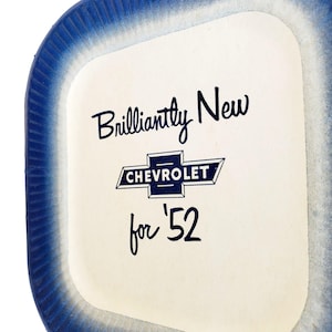 Chevy Sammlerstück 1952 Brilliant New Vintage Werbung Platte aus Blech Auto
