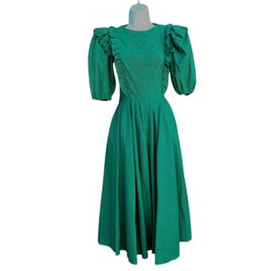 green prairie dress Green Prairie Cottage Core Dress main image 1
