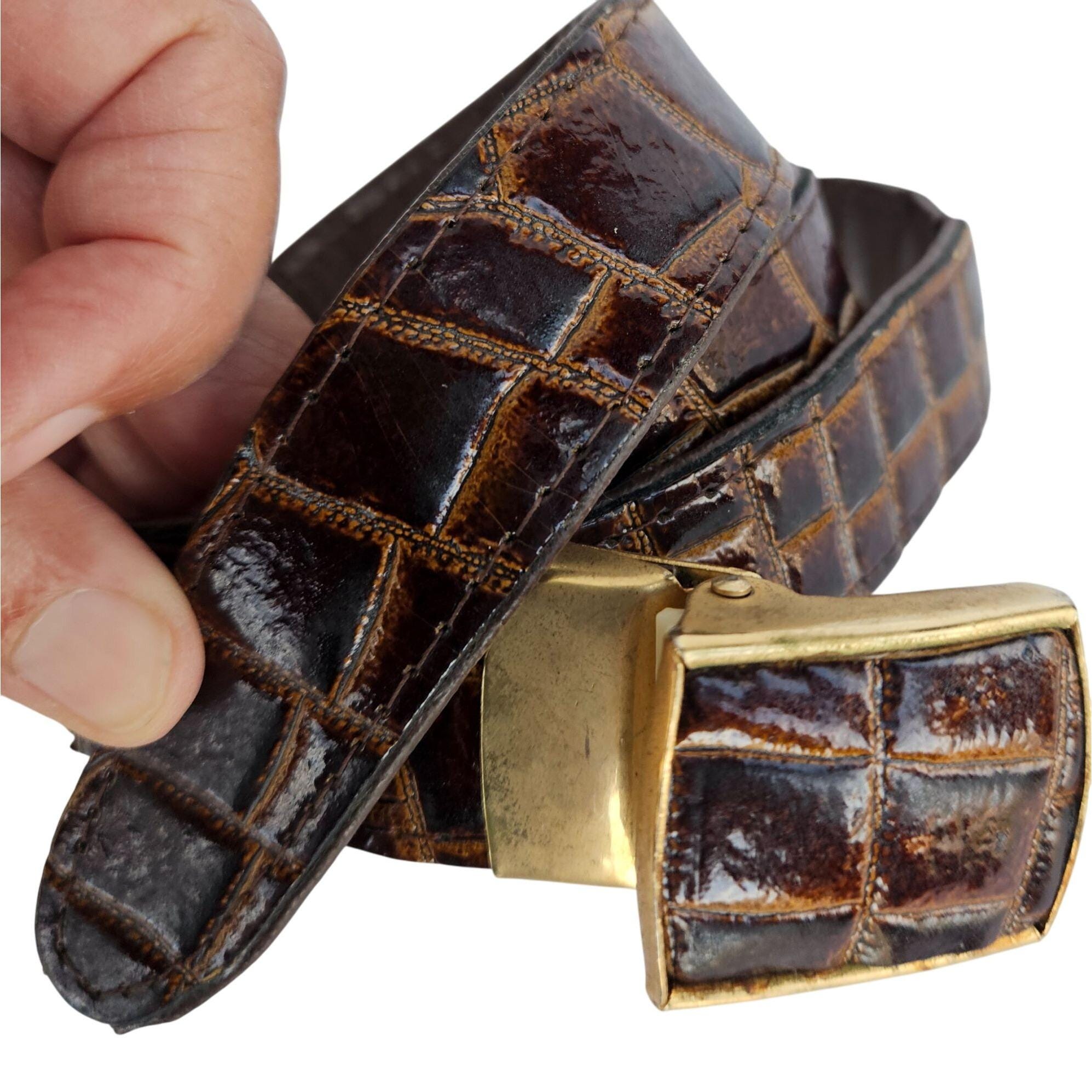 VINTAGE L.F.B Diamond Genuine Ostrich Belt OR-Ostrich-Belt-1.jpg?v=1745248455 main image 4