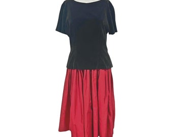 50s Skirt Set Red Black 6 VFG