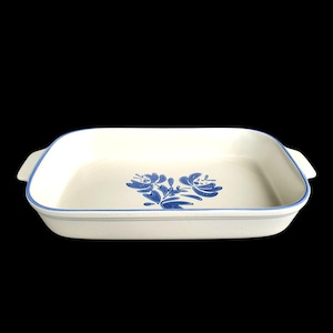 Vintage Pfaltzgraff Yorktowne Stoneware Rectangular Baker 14 Inch