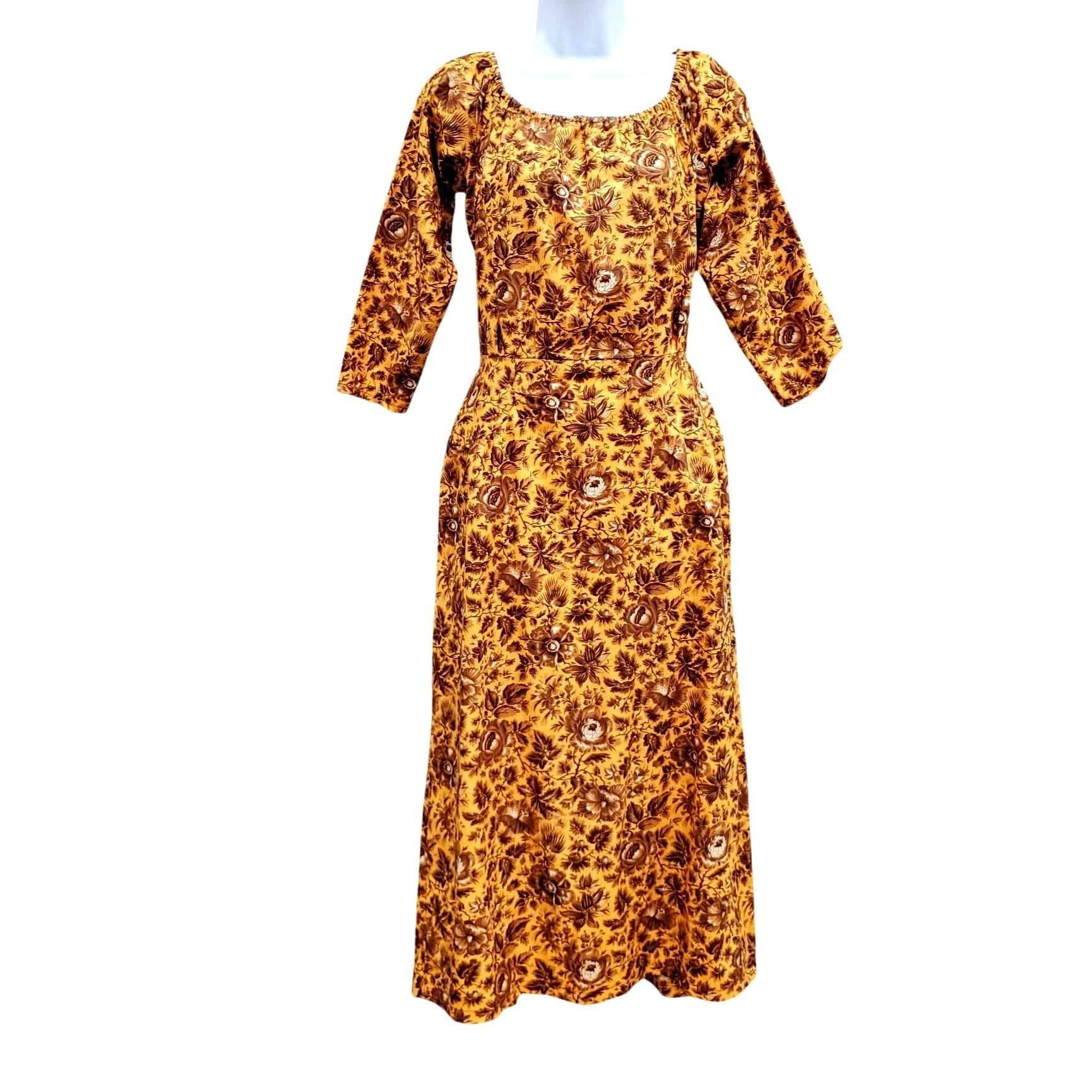 Vintage Prairie Dress Fall Colors - Etsy