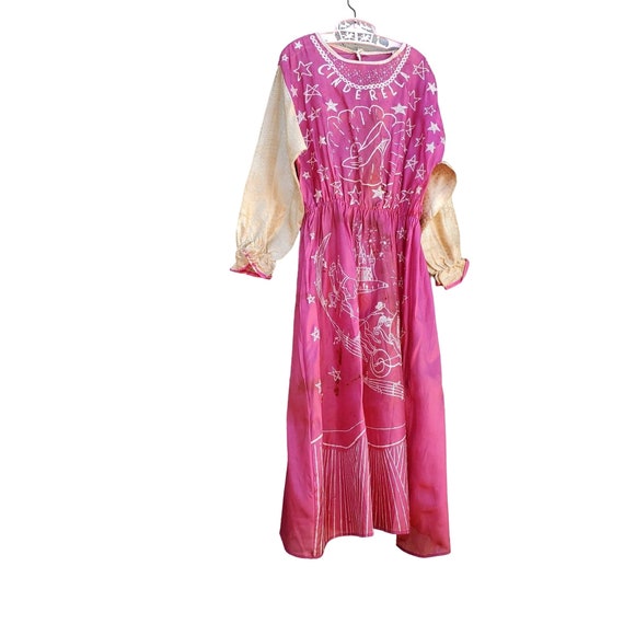 Vintage 50s 60s Costume Cinderella Pink Dress 4T … - image 10