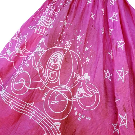 Vintage 50s 60s Costume Cinderella Pink Dress 4T … - image 3